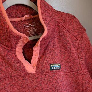 LL Bean fleece pullover jacket